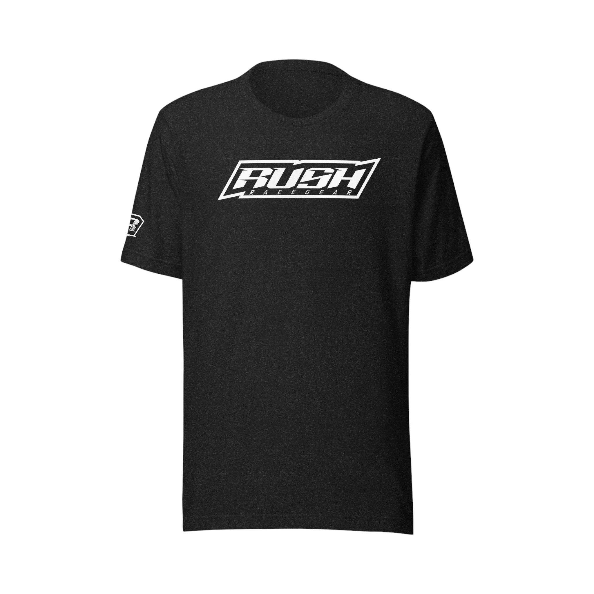 Heather Tee with White Rush Logo - Dash Racegear Store