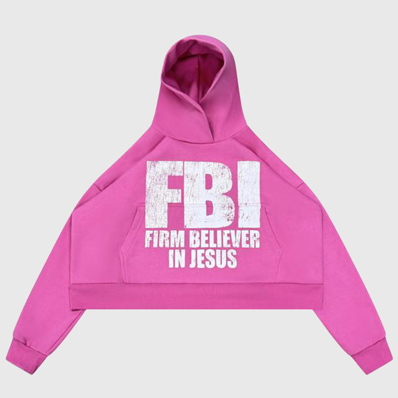 Heaven on Earth FBI Hoodie Hoodie unisex front product view | Dash Racegear — FBI Print Hoodie – Heaven on Earth Edition
