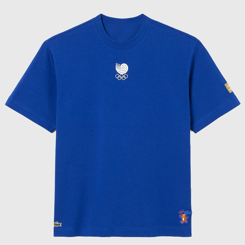Lacoste x Olympic Heritage Seoul 1988 T-Shirt Shirt unisex detail view 4 | Dash Racegear — Retro Lacoste x Olympics Seoul 1988 T-Shirt Style