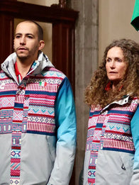 Winter Olympics 2026 Opening Ceremony Team Mexico Jacket Jacket unisex detail view 5 | Dash Racegear — Charly gray Team Mexico hooded jacket for Milano Cortina 2026 with soft lining and iconic winter style for supporters.