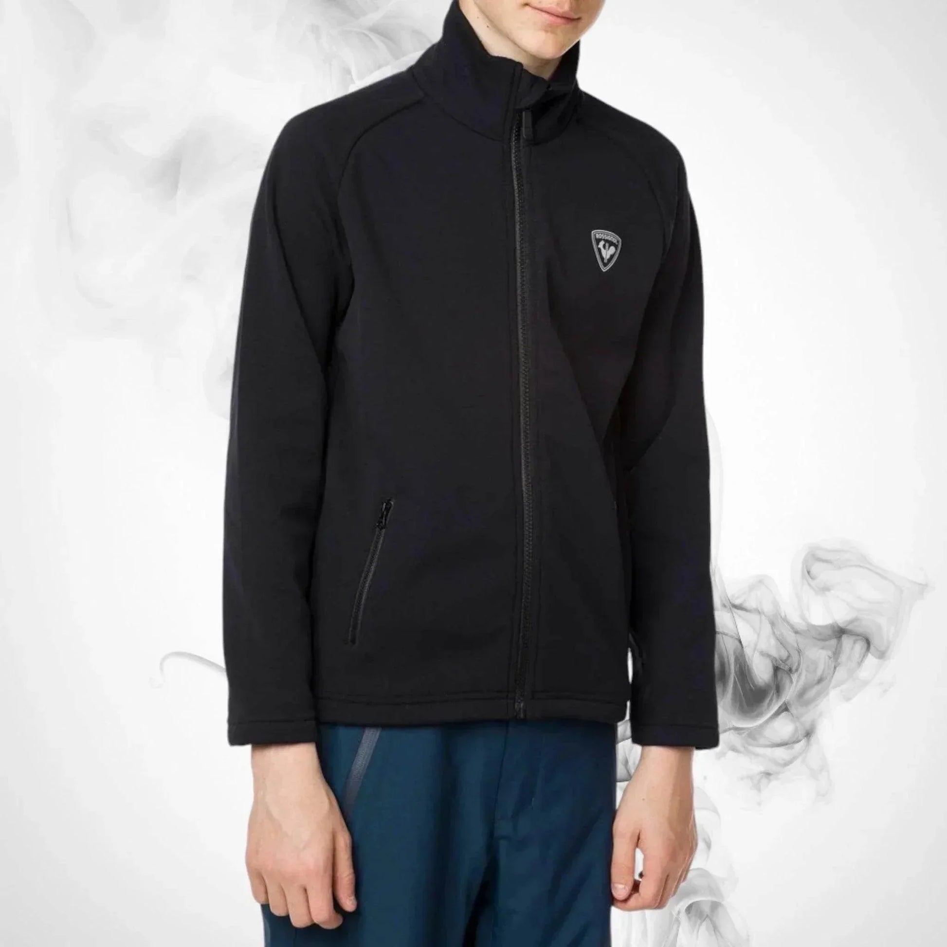 Ski Hoodie ROSSIGNOL Boy Fz Clim Black - 2020/21 | Dash Racegear