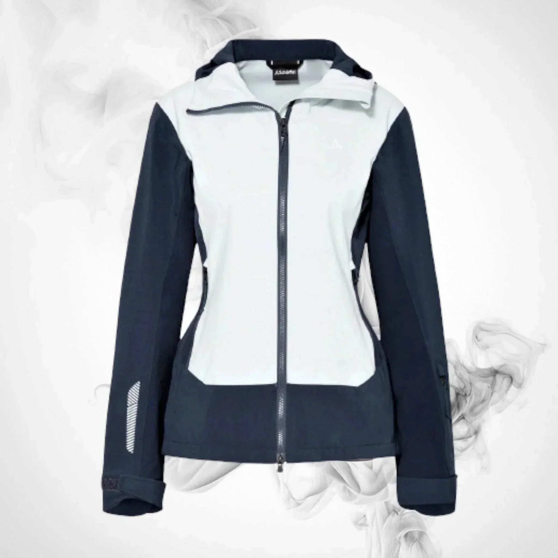 Ski Hoodie SCHOFFEL Softshell Jacket Miara L Navy/Light Blue - 2021/22 | Dash Racegear