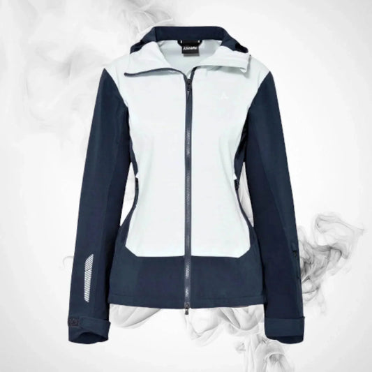 Ski Hoodie SCHOFFEL Softshell Jacket Miara L Navy/Light Blue - 2021/22 | Dash Racegear
