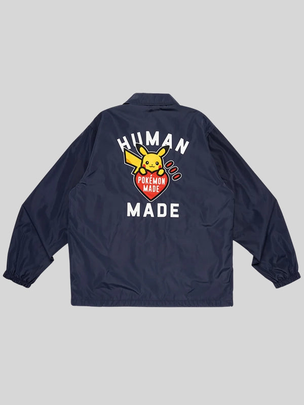 Human Made x Pokemon Coach Jacket Jacket unisex detail view 2 | Dash Racegear — Playful Pokémon meets Human Made in a sleek coach jacket aesthetic
