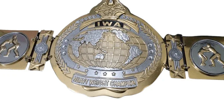 IWA World Junior Jr. Mid Heavyweight Wrestling Champion Belt - 2 | Dash Racegear