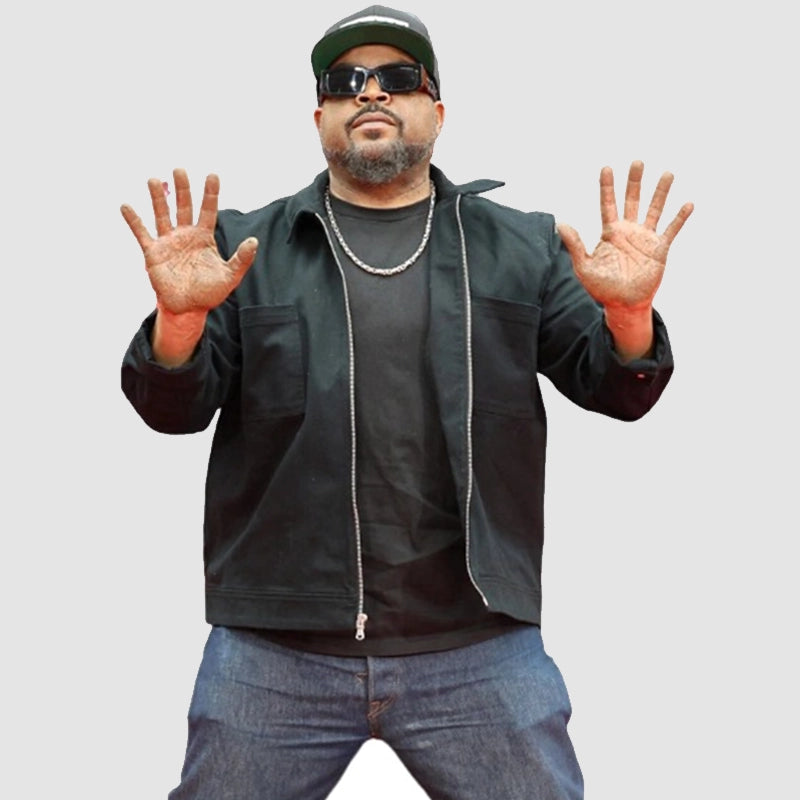 TCL Chinese Theater Ice Cube Black Jacket Jacket unisex detail view 7 | Dash Racegear — TCL Chinese Theater 2025 Ice Cube black outfit snapshot