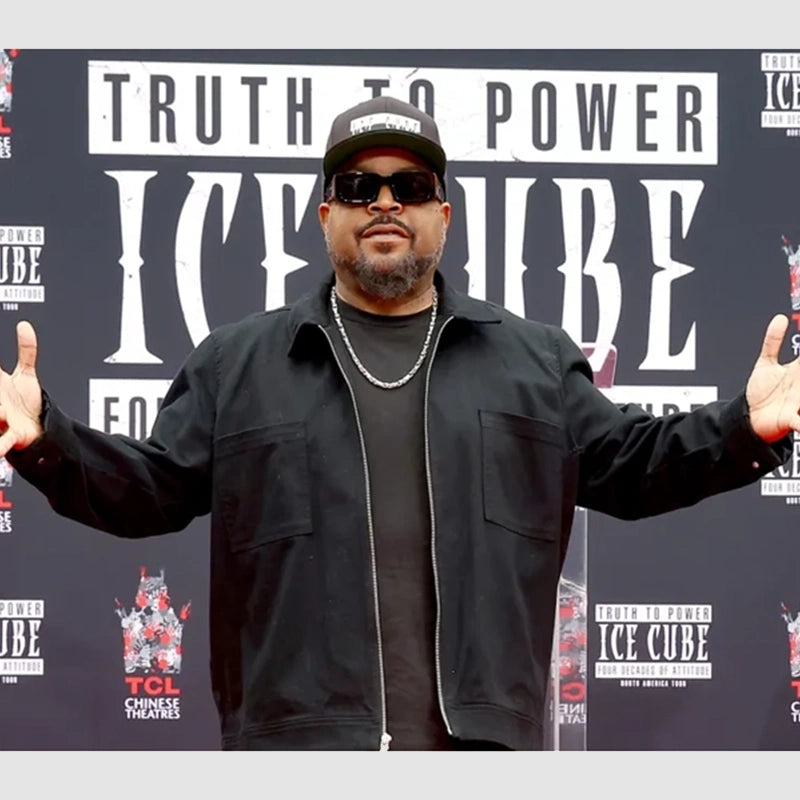 TCL Chinese Theater Ice Cube Black Jacket Jacket unisex detail view 3 | Dash Racegear — Black jacket Ice Cube style from TCL tribute event