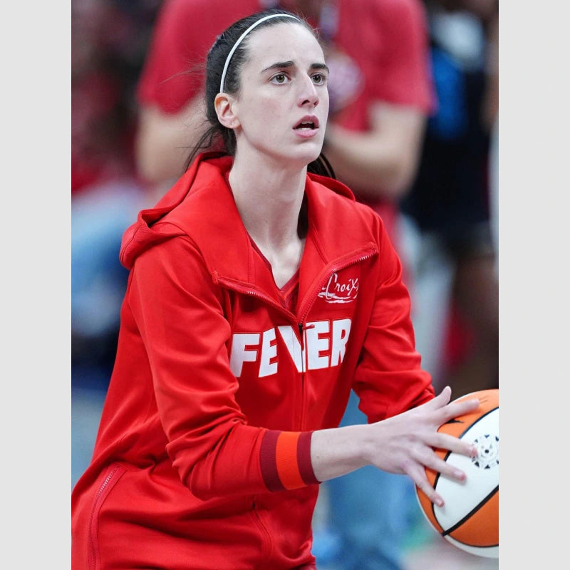 Indiana Fever Caitlin Clark Red Hoodie Hoodie unisex detail view 2 | Dash Racegear — Indiana Fever Merch – Caitlin Clark Red Hoodie