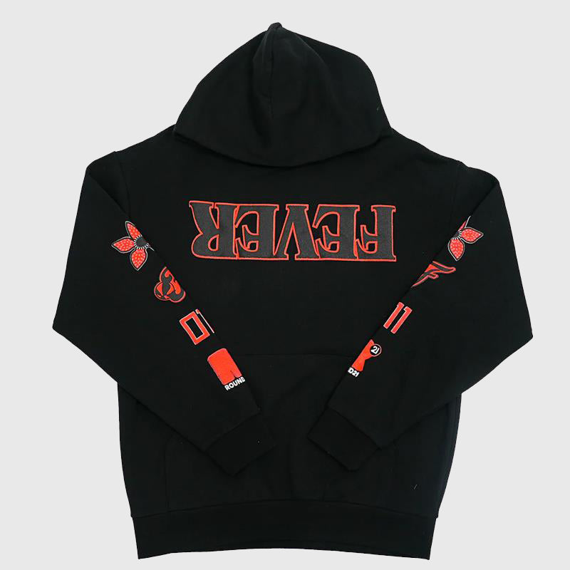 Indiana Fever Stranger Things Parallel Hoodie Hoodie unisex front product view | Dash Racegear — Indiana Fever x Stranger Things Hoodie – Parallel Universe Drop