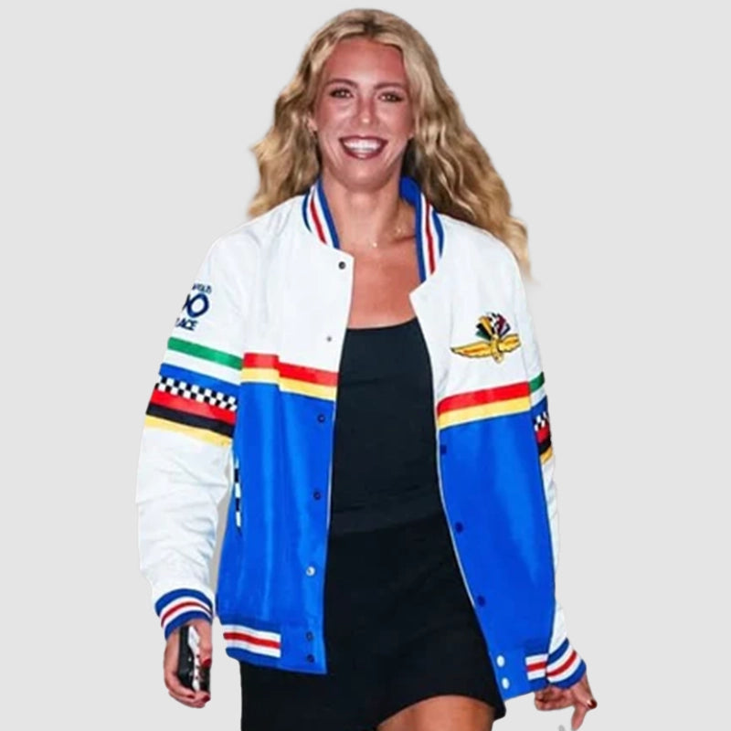 Lexie Hull Indy 500 Jacket Jacket unisex detail view 9 | Dash Racegear — Lexie Hull Black and White Indy 500 Jacket