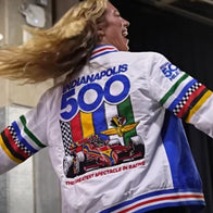 Lexie Hull Indy 500 Jacket Jacket unisex detail view 2 | Dash Racegear — Lexie Hull Checkered Racing Indy 500 Jacket