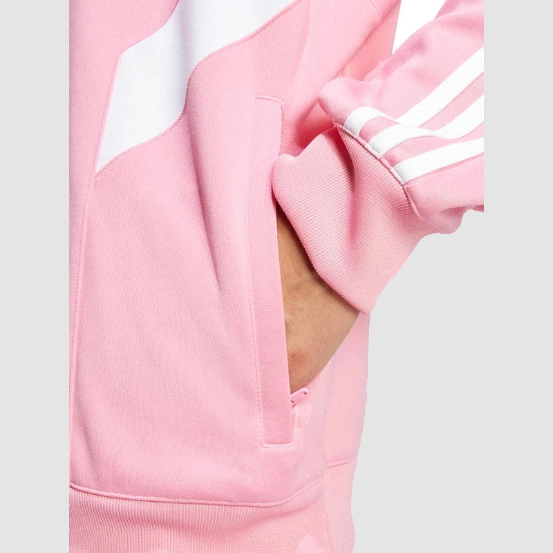 Adidas Inter Miami CF Originals Half-Zip Crew Sweatshirt Sweatshirt unisex detail view 4 | Dash Racegear — Inter Miami CF Half-Zip Sweatshirt – Adidas Originals