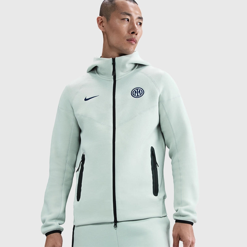 Nike Inter Milan Tech Fleece Windrunner Zip Hoodie Hoodie unisex detail view 5 | Dash Racegear — Stylish Nike Inter Milan Tech Fleece Hoodie