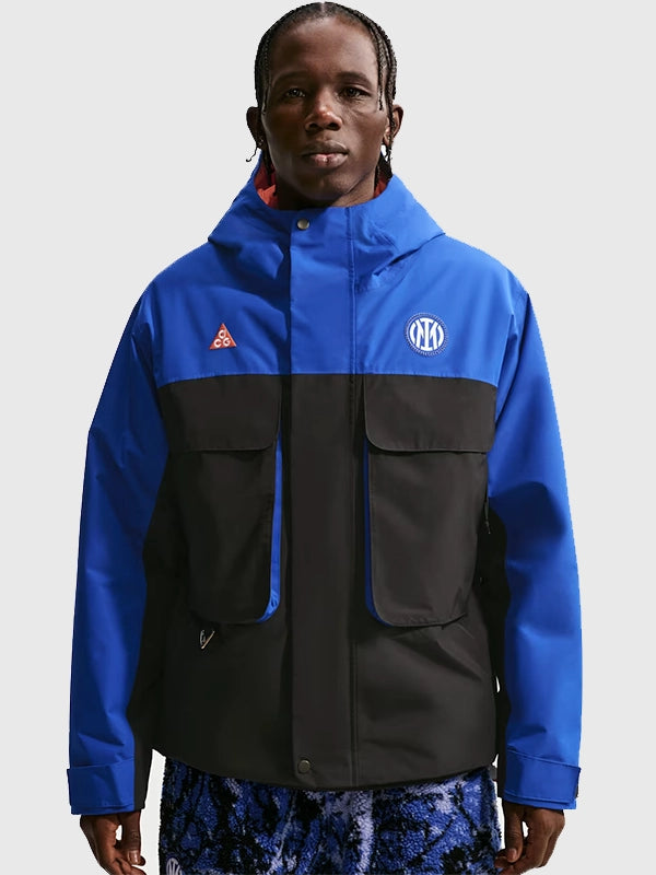 Nike Inter Milan x ACG Anthem Jacket Jacket unisex detail view 5 | Dash Racegear — Inter Milan Skull Peak SE Men’s Nike ACG Anthem Jacket 2025/26, durable, stylish, and fan-approved outerwear.