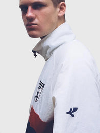 Romeo Beckham Intra England Jacket Jacket unisex detail view 4 | Dash Racegear — Romeo Beckham England 2026 jacket in white with minimalist sporty aesthetic and smooth finish