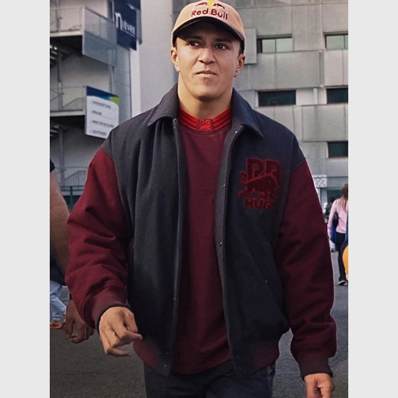 Isack Hadjar HUGO x RB Varsity Jacket Varsity Jacket unisex detail view 2 | Dash Racegear — HUGO x RB collab varsity jacket for F1 driver Isack Hadjar