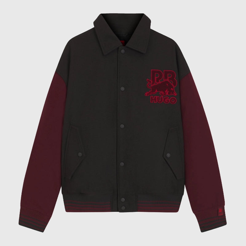 Isack Hadjar HUGO x RB Varsity Jacket Varsity Jacket unisex detail view 5 | Dash Racegear — Red Bull Racing HUGO x RB varsity jacket Isack Hadjar edition