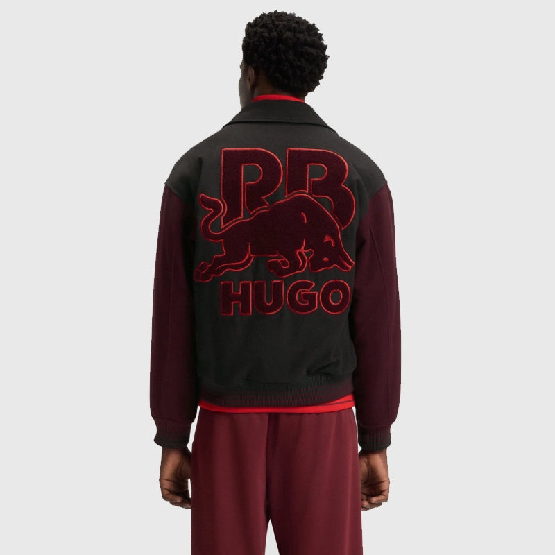 Isack Hadjar HUGO x RB Varsity Jacket Varsity Jacket unisex detail view 4 | Dash Racegear — HUGO x RB varsity jacket with Isack Hadjar F1 style