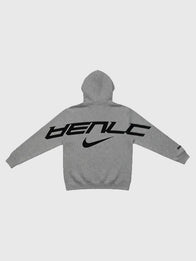 JHope Nike x BTS Hoodie Hoodie unisex detail view 4 | Dash Racegear — back image of JHope Nike x BTS Hoodie Grey