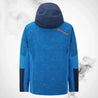 Ski Jacket Ziener Trivor Lady Padded Blue Foggy Print Dark Navy - 2023/24