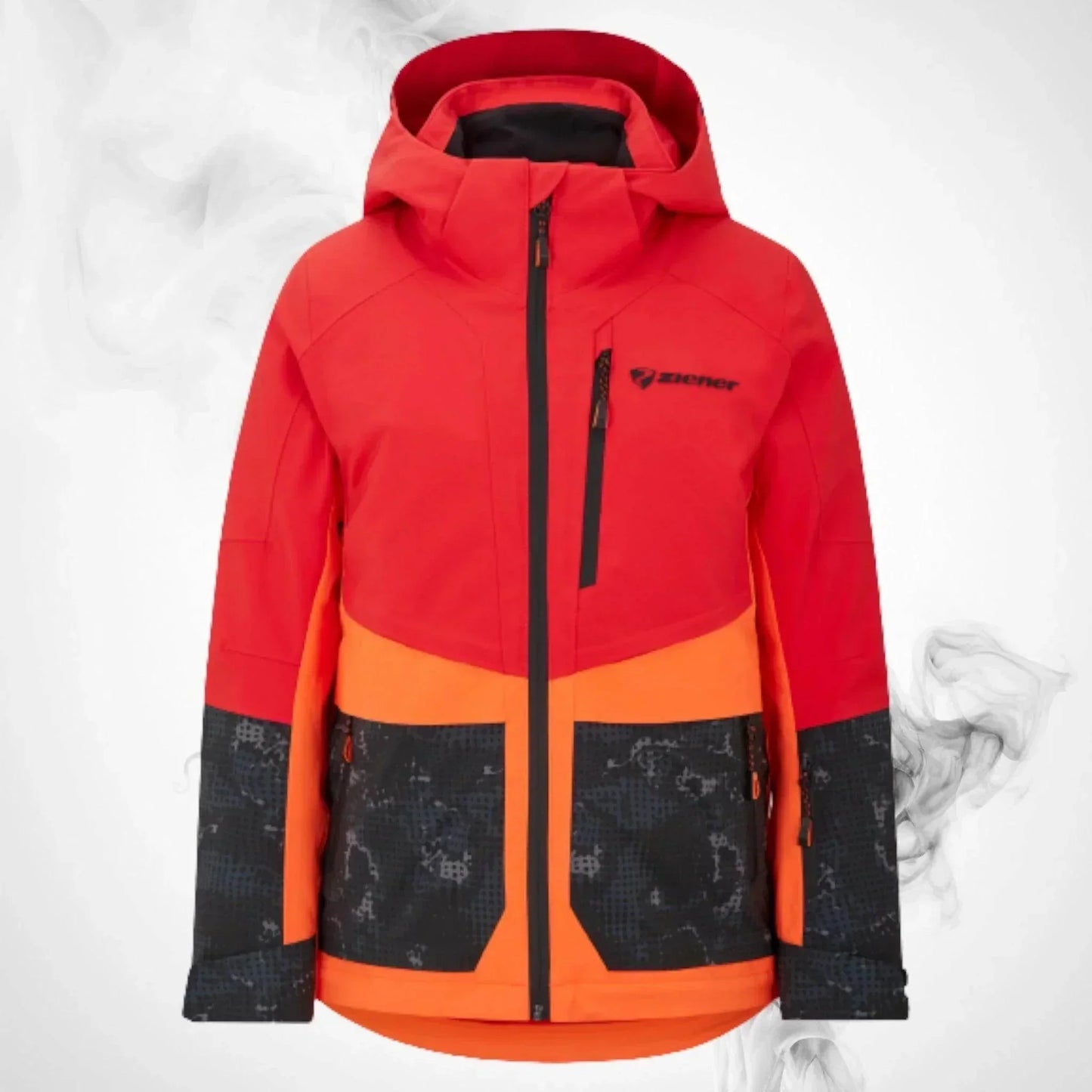 Ski Jacket Ziener Trivor Lady Padded Red Orange Pop - 2023/24 | Dash Racegear