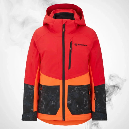 Ski Jacket Ziener Trivor Lady Padded Red Orange Pop - 2023/24 | Dash Racegear