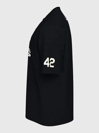 Nike Jackie Robinson T-Shirt Shirt unisex detail view 3 | Dash Racegear — 2026 Nike Sportswear black T-shirt, Jackie Robinson tribute tee for casual and athletic style looks.