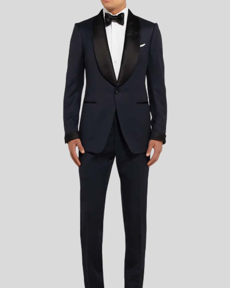 James Bond No Time To Die Midnight Blue Dinner Tuxedo Fashion Apparel unisex front product view | Dash Racegear — No Time To Die Midnight Blue Tuxedo