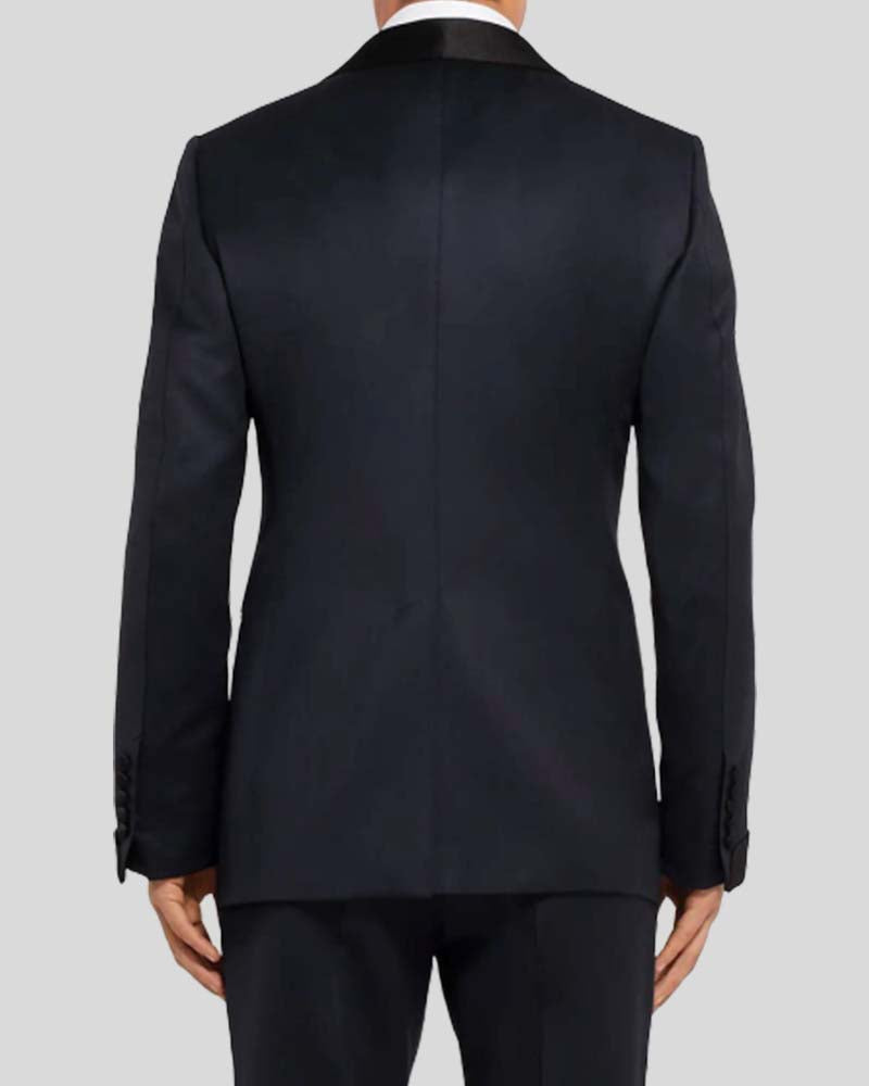 James Bond No Time To Die Midnight Blue Dinner Tuxedo Fashion Apparel unisex detail view 3 | Dash Racegear — Daniel Craig Midnight Blue Dinner Tuxedo