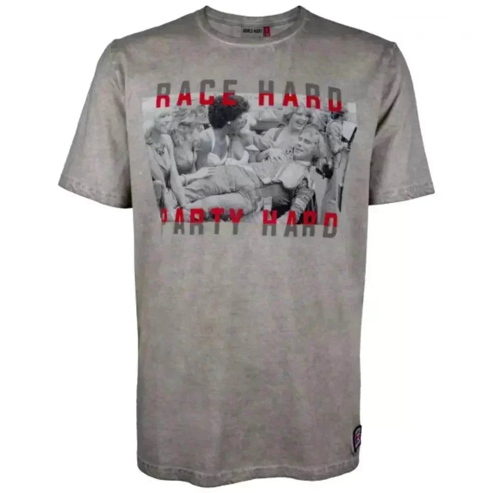 James Hunt T - Shirt Race Hard Party Hard