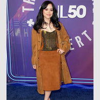 Jenna Ortega SNL 50 Homecoming Coat Coat unisex detail view 3 | Dash Racegear — Jenna Ortega SNL 50 Coat – A Fashionable Tribute to the Iconic Homecoming Moment