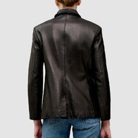Jennifer Lawrence Black Blazer Blazer unisex detail view 3 | Dash Racegear — Elegant Jennifer Lawrence Black Blazer – Perfect for Any Occasion