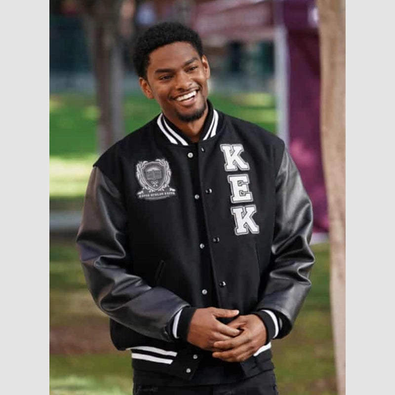 Jessie Raymond All American Homecoming Varsity Jacket Varsity Jacket unisex front product view | Dash Racegear — Jessie Raymond All American Jacket – Authentic Varsity Outerwear