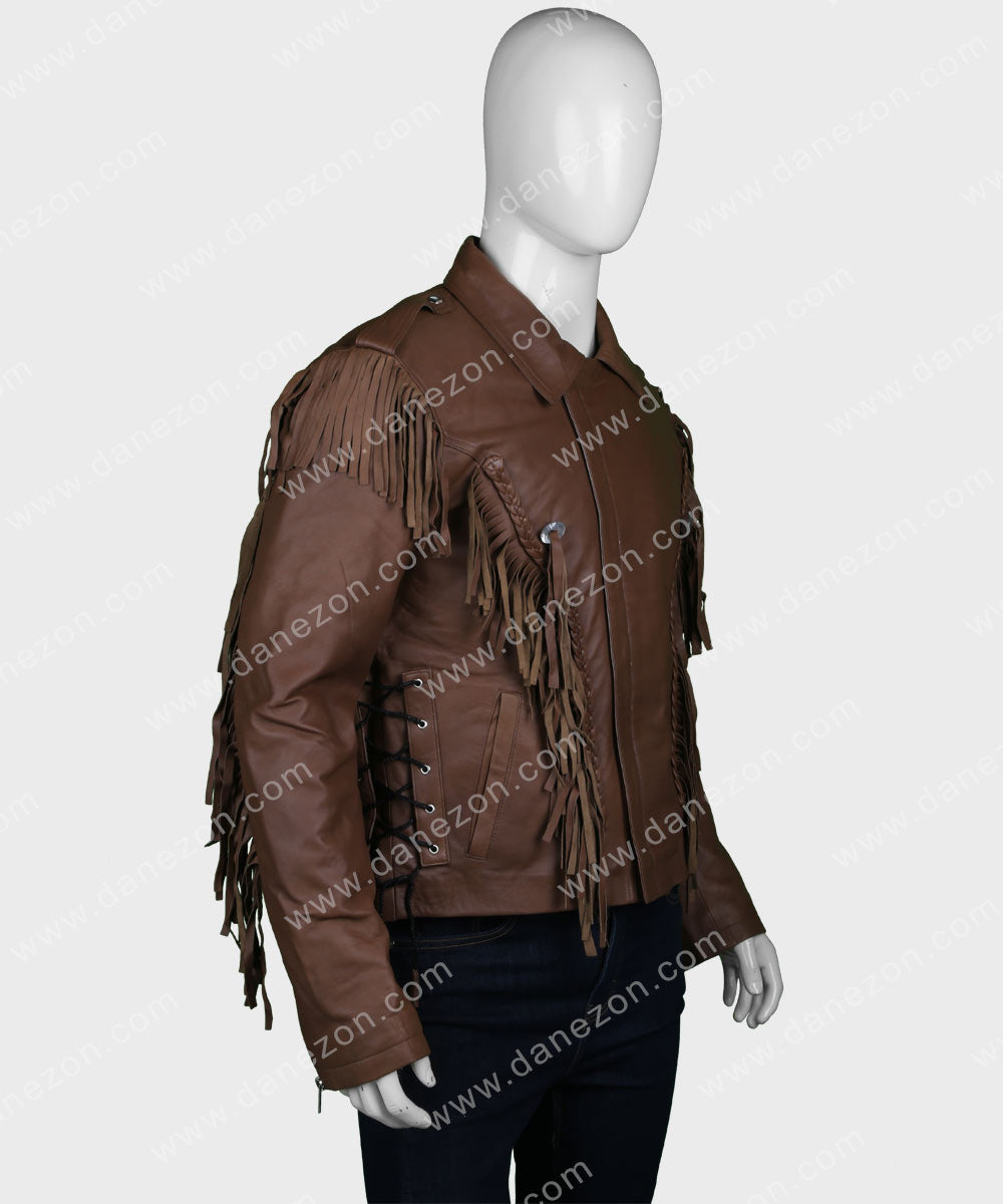 Tiger King Murder Mayhem and Madness Joe Exotic Jacket Jacket unisex detail view 3 | Dash Racegear — Tiger King: Murder, Mayhem and Madness Fringe Jacket