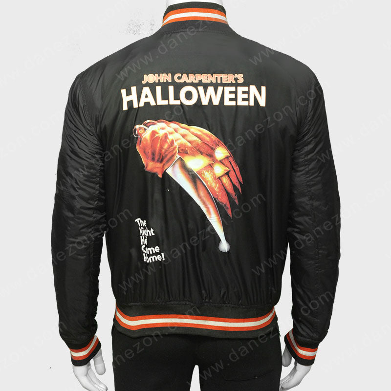 John Carpenters Halloween 1978 Jacket Jacket unisex detail view 6 | Dash Racegear — John Carpenters Black Bomber Jacket