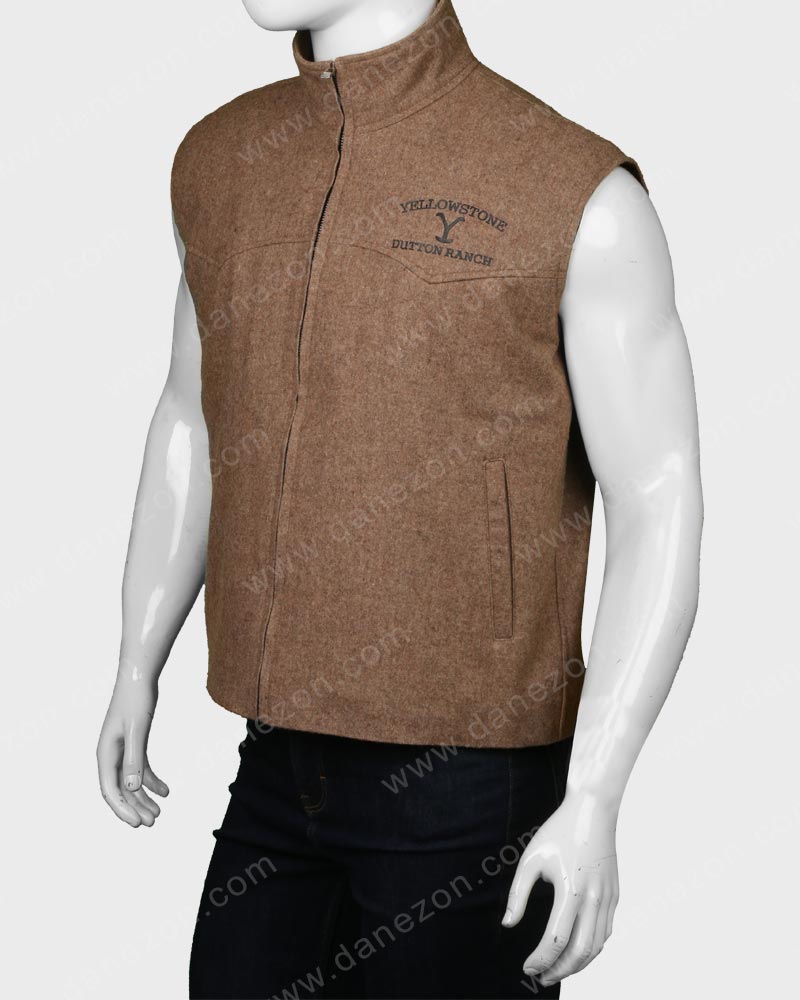 John Dutton Yellowstone S03 Vest Jacket unisex detail view 2 | Dash Racegear — Yellowstone S03 John Dutton Vest