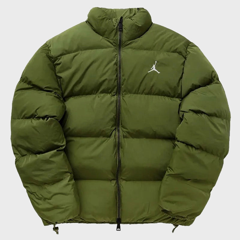 Jordan Essentials Puffer Jacket Puffer Jacket unisex detail view 3 | Dash Racegear — Jordan Essentials Green Puffer Jacket