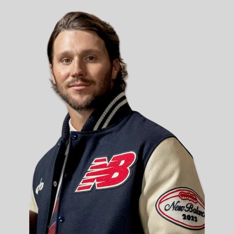Josh Allen New Balance Varsity Jacket Varsity Jacket unisex detail view 4 | Dash Racegear — Josh Allen Varsity Jacket – New Balance Football Edition