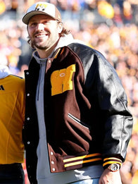 Josh Allen Wyoming Football Jersey Retirement Ceremony Jacket Jacket unisex detail view 2 | Dash Racegear — Retirement Ceremony Jacket – Josh Allen Wyoming Football Edition