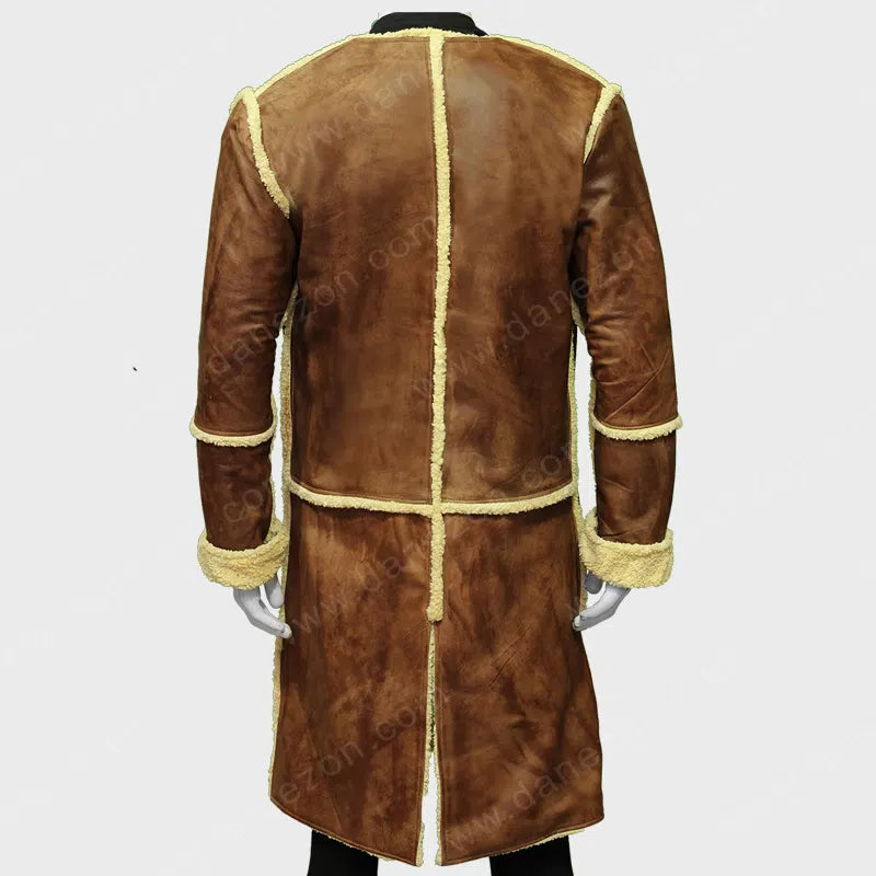 The Wheel Of Time Rand al Thor Leather Coat Coat unisex detail view 3 | Dash Racegear — Rand al Thor Brown Leather Coat
