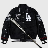 Los Angeles Dodgers Joshua Vides x Fanatics World Series Champions Varsity Jacket Varsity Jacket unisex detail view 6 | Dash Racegear — Dodgers Fanatics Joshua Vides World Series Limited Edition Jacket