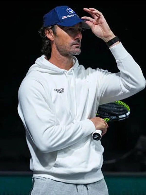 Juan Carlos Ferrero Rolex Paris Masters Hoodie Hoodie unisex front product view | Dash Racegear — Rolex Paris Masters Juan Carlos Ferrero Hoodie – Limited Release