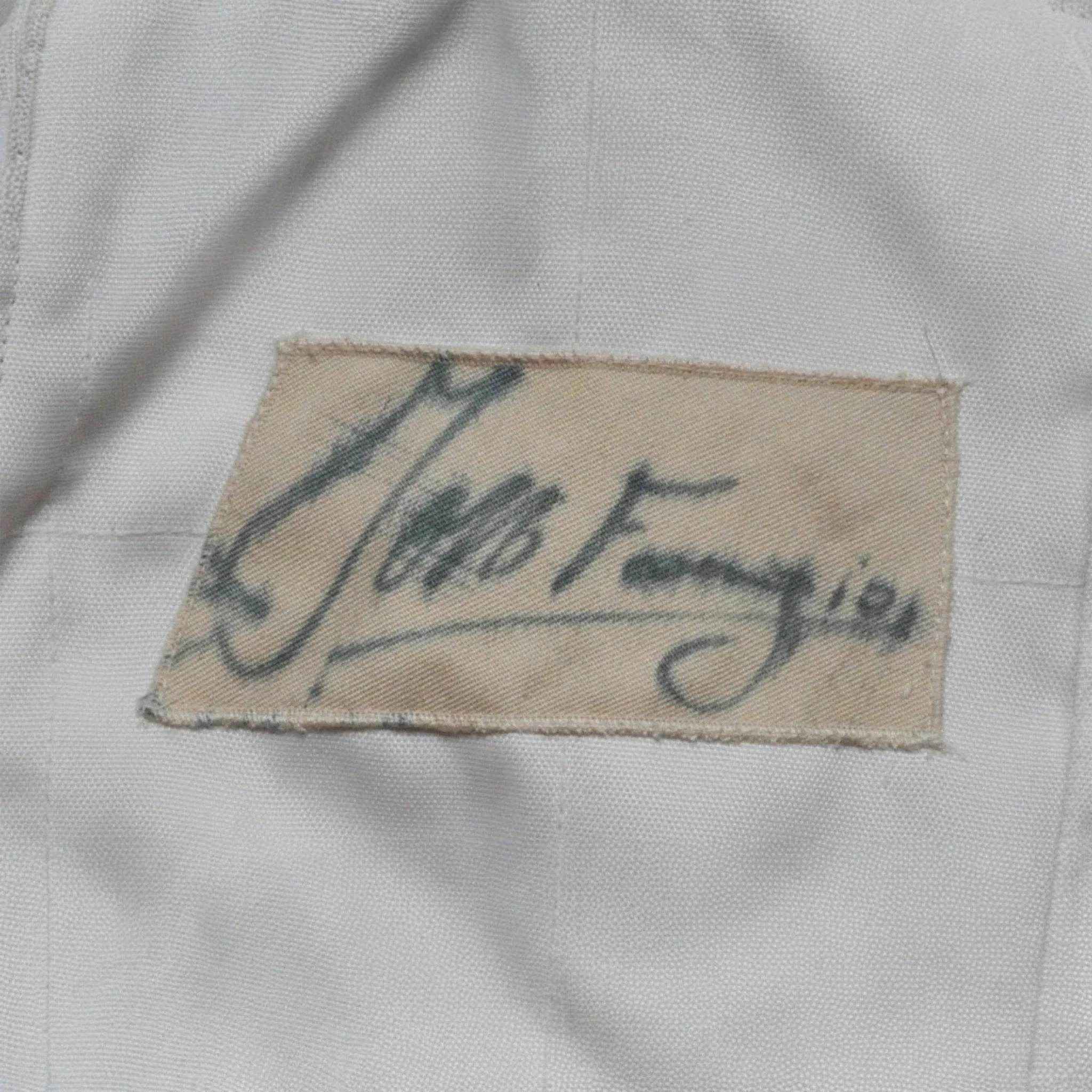 Juan Manuel Fangio Vintage Ferrari F1 Race Suit Replica – Signed