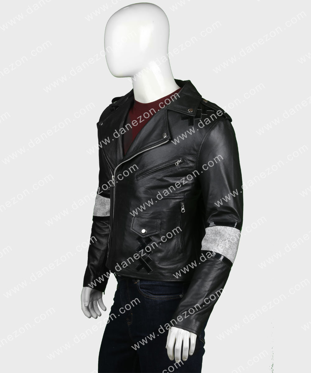 Julian Casablancas Shark Jacket Jacket unisex detail view 2 | Dash Racegear — Julian Casablancas Instant Crush Shark Black Jacket