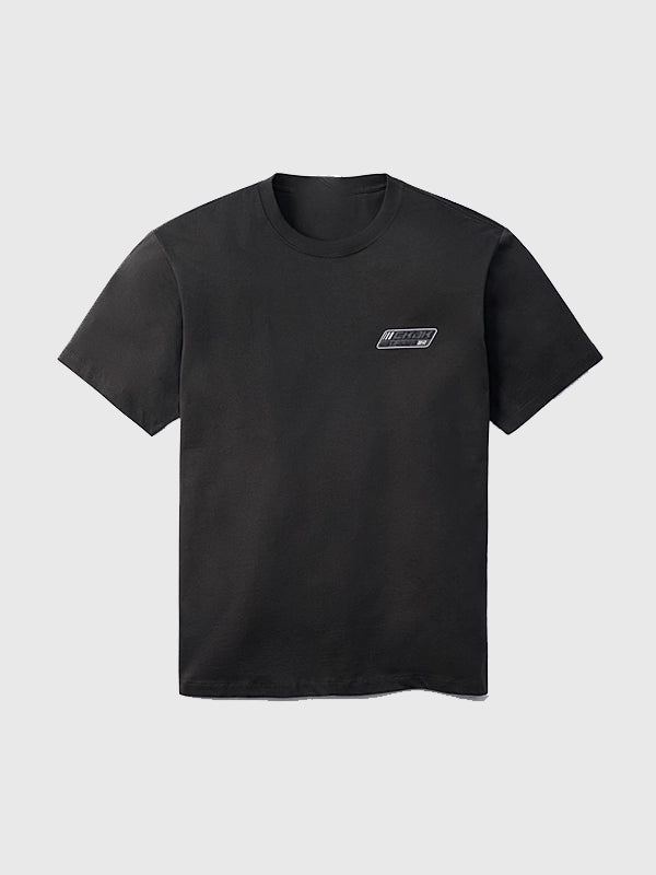 Jung Kook x Calvin Klein Logo Badge T-Shirt Shirt unisex front product view | Dash Racegear — Jung Kook Calvin Klein T-shirt with relaxed fit and clean logo-focused styling.