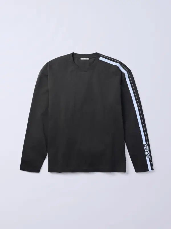 Jung Kook x Calvin Klein Racing Stripe T-Shirt Shirt unisex front product view | Dash Racegear — BTS 2026 Jung Kook Calvin Klein tee with bold stripe accents and smooth everyday comfort fit.