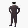 Junior Deluxe Two Piece 2 Layer SFI - 5 Suit - Black - 4X - Large / Euro 66 - Black