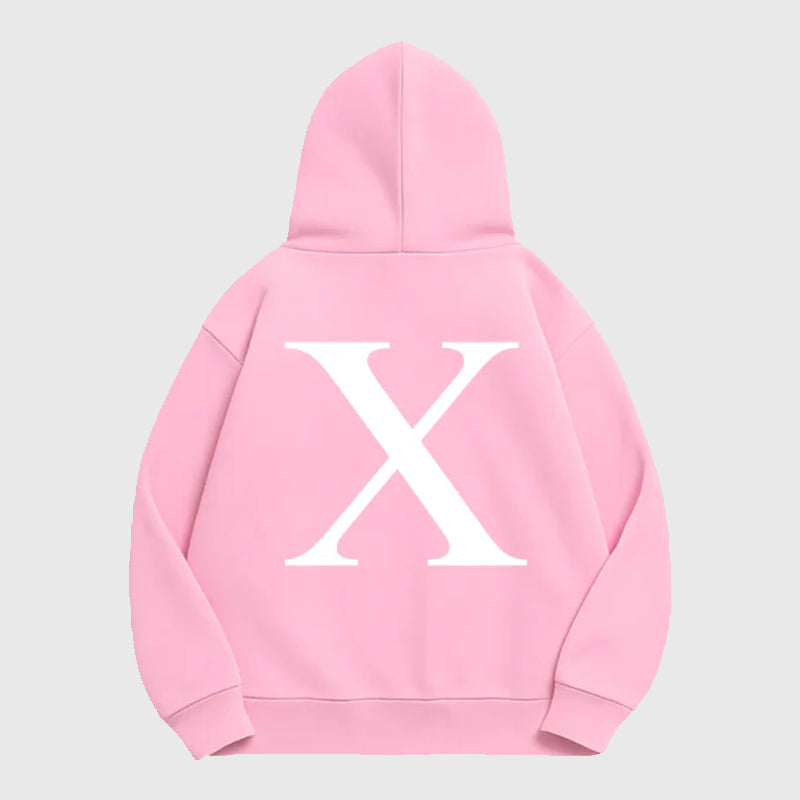 Kaizen Pink x Hoodie Hoodie unisex detail view 2 | Dash Racegear — Pink x Kaizen Pullover Hoodie – Everyday Casual Comfort