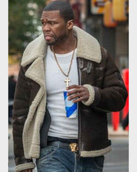 Power 50 Cent Shearling Jacket Jacket unisex detail view 5 | Dash Racegear — Power 50 Cent Shearling Leather Jacket