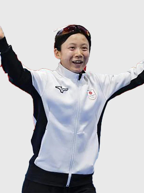 Winter Olympics 2026 Team Japan Kaori Sakamoto Jacket Jacket unisex detail view 9 | Dash Racegear — Team Japan Milano Cortina 2026 Opening Ceremony jacket in white & black, lightweight and fan‑ready style.